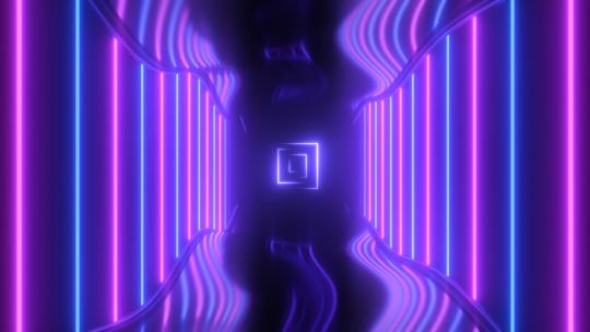 紫外氖激光束发光反射