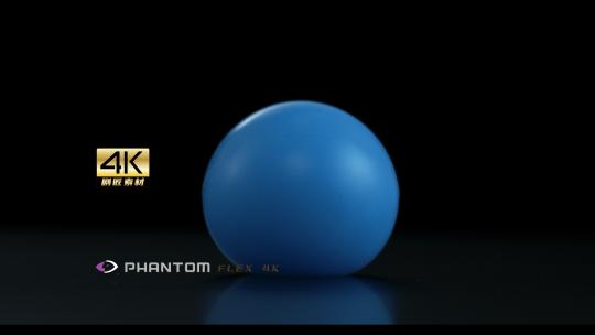 芬腾高速机1000fps之蓝色球弹起视频素材模板下载