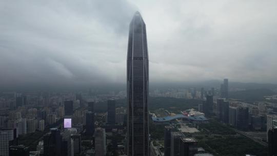 深圳市4K平安金融中心大厦航拍视频素材模板下载