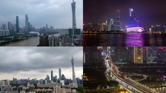 【合集】广州鸟瞰无人机镜头