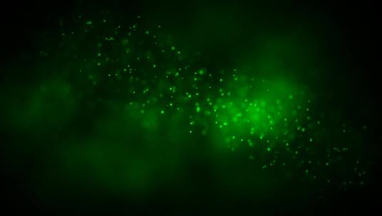 绿色的粒子特效视频素材模板下载