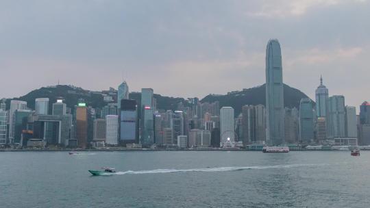 香港维多利亚湾日转夜延时视频素材模板下载