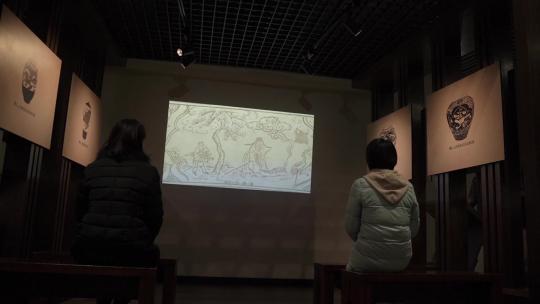 磁州窑博物馆学习参观视频素材模板下载