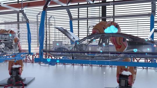 自动化汽车制造工业