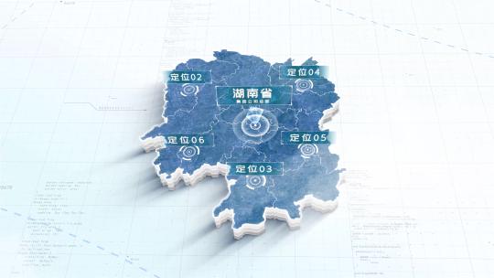 简洁地图数据展示_湖南省