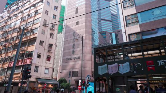 香港铜锣湾时代广场街景视频素材模板下载