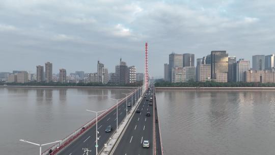 杭州西兴大桥视频素材模板下载