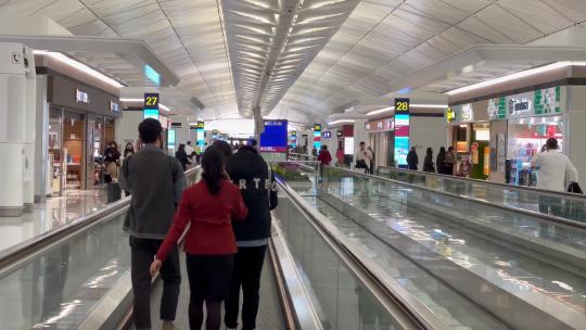 香港国际机场航站楼视频素材模板下载