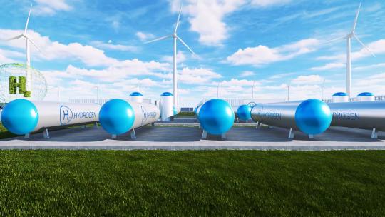 氢能 新能源 风电 清洁能源视频素材模板下载
