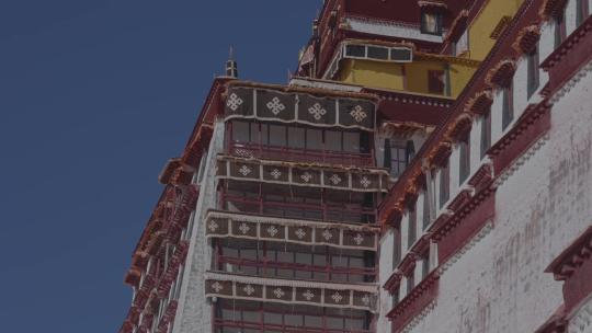 西藏拉萨布达拉宫视频素材模板下载
