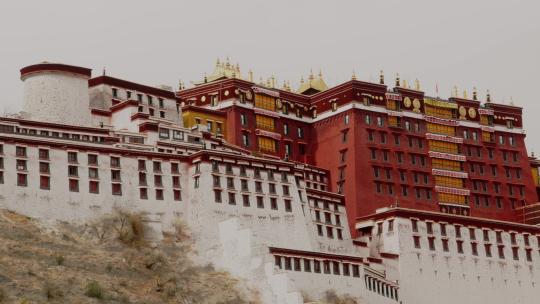 西藏布达拉宫推拉镜头视频素材模板下载
