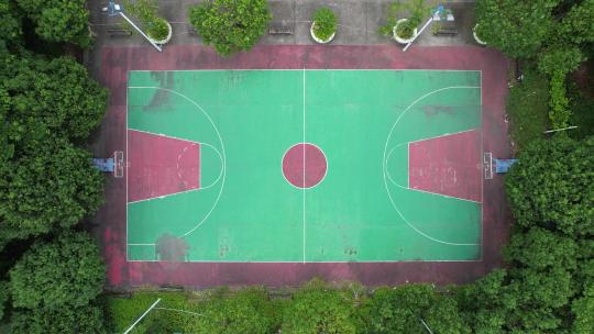 篮球场，运动场视频素材模板下载