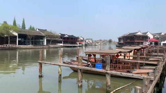 上海著名旅游景区朱家角延时视频合集