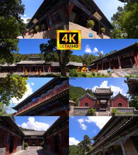 【4K】山西交城挂山 天宁寺高清在线视频素材下载