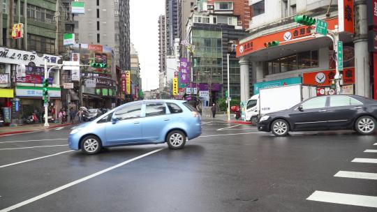 中国台湾台北街头空境视频素材模板下载