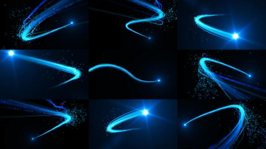 蓝色粒子光线工程 包含ae工程和渲染文件