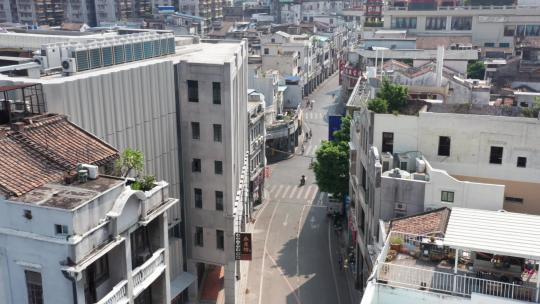 广州荔湾恩宁路街景航拍
