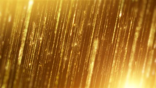 豪华金色粒子光线流星背景视频颁奖典礼背景