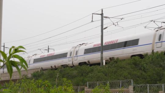 中国 高铁 动车 和谐号 复兴号高铁行驶