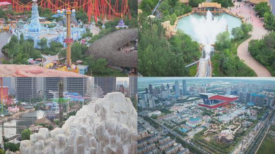哈尔滨融创乐园/航拍/延时