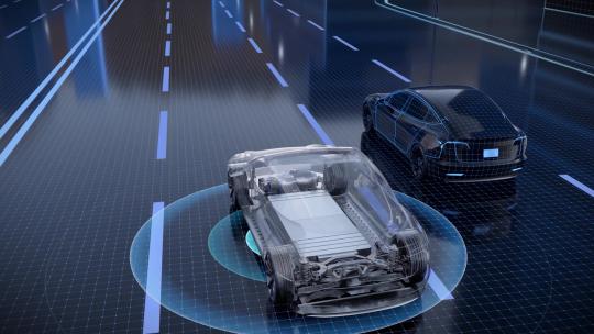 新能源汽车 汽车动画 自动行驶AE视频素材教程下载