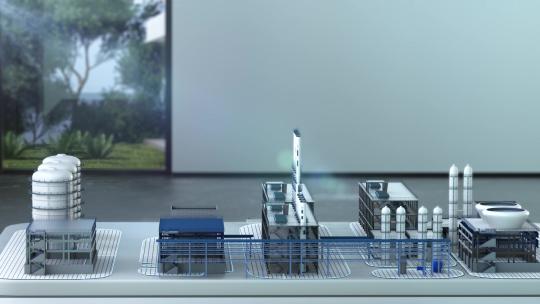 智慧科技工厂车间发电厂全息大数据沙盘