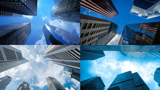 【合集】建筑物高楼大厦仰拍