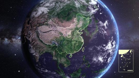 地球穿梭陕西安康地图AE视频素材教程下载