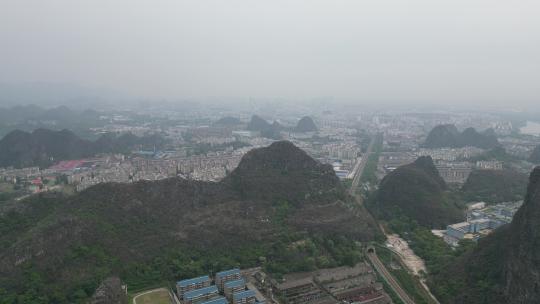 广西桂林西山4A景区航拍