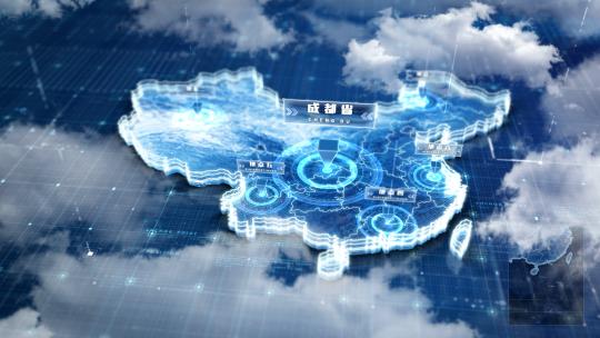 科技中国地图项目分布