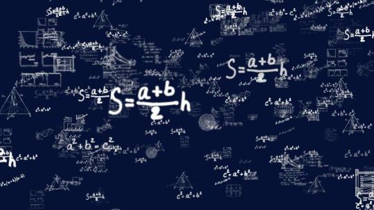 数学公式数字动画背景视频素材模板下载