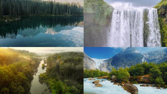 【合集】河流自然景观瀑布