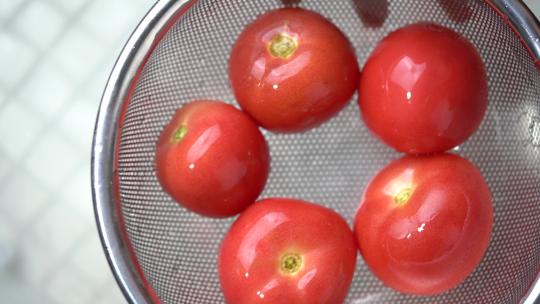西红柿出水