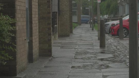 M1雨中的街景3视频素材模板下载