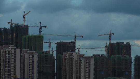 雨后城市建设延时