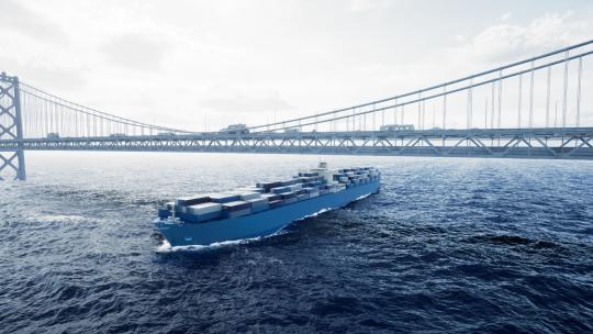 极简风格科技工厂数字园区仓储物流码头