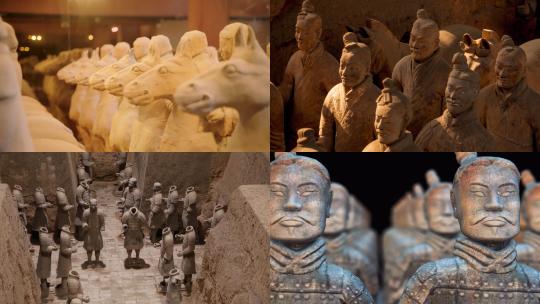 【合集】兵马俑文物考古旅游西安视频素材模板下载