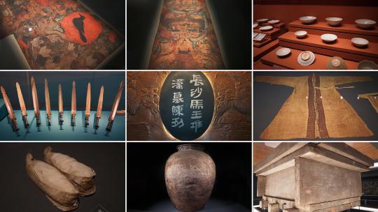 湖南博物馆马王堆汉墓视频素材模板下载