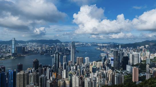 香港维多利亚港延时