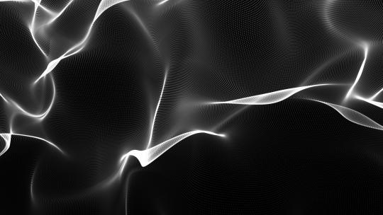 4k白色粒子抽象动画背景AE模板