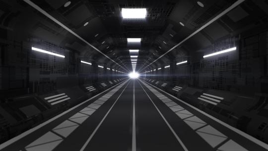黑白未来科技隧道穿梭