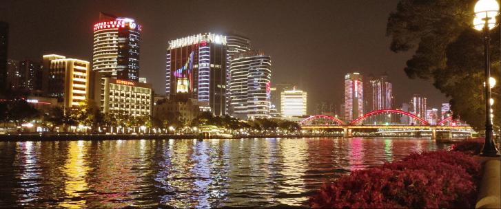 珠江夜景解放桥