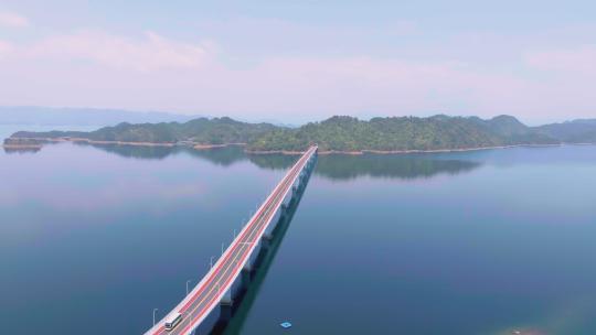 4k航拍浙江杭州千岛湖