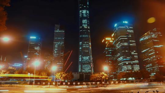 4k中国尊中央电视台延时逐格延时城市夜景