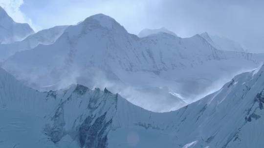 雪山山脉航拍视频素材模板下载