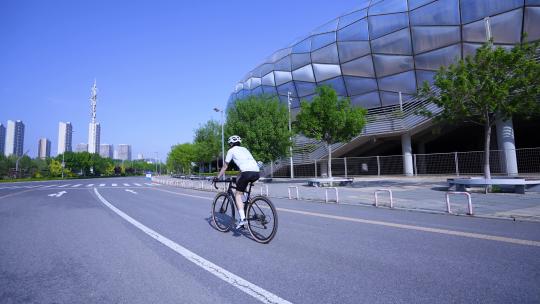 骑自行车 骑车 运动视频素材模板下载