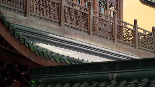 杭州下天竺 寺庙鼓楼古建筑视频素材模板下载