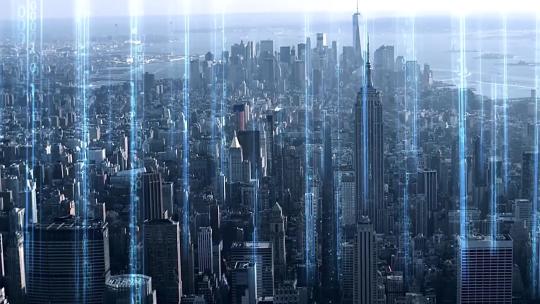 4K科技光线智慧城市视频素材模板下载