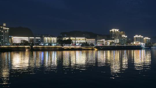 杭州淳安县千岛湖夜景