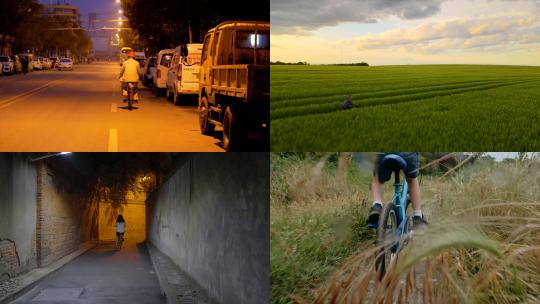 【合集】骑自行车的人视频素材模板下载